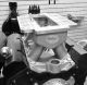 Alkydigger's 7070 TR BLOWER   Small Block Chevy 23 Degree Tunnel Ram Manifold